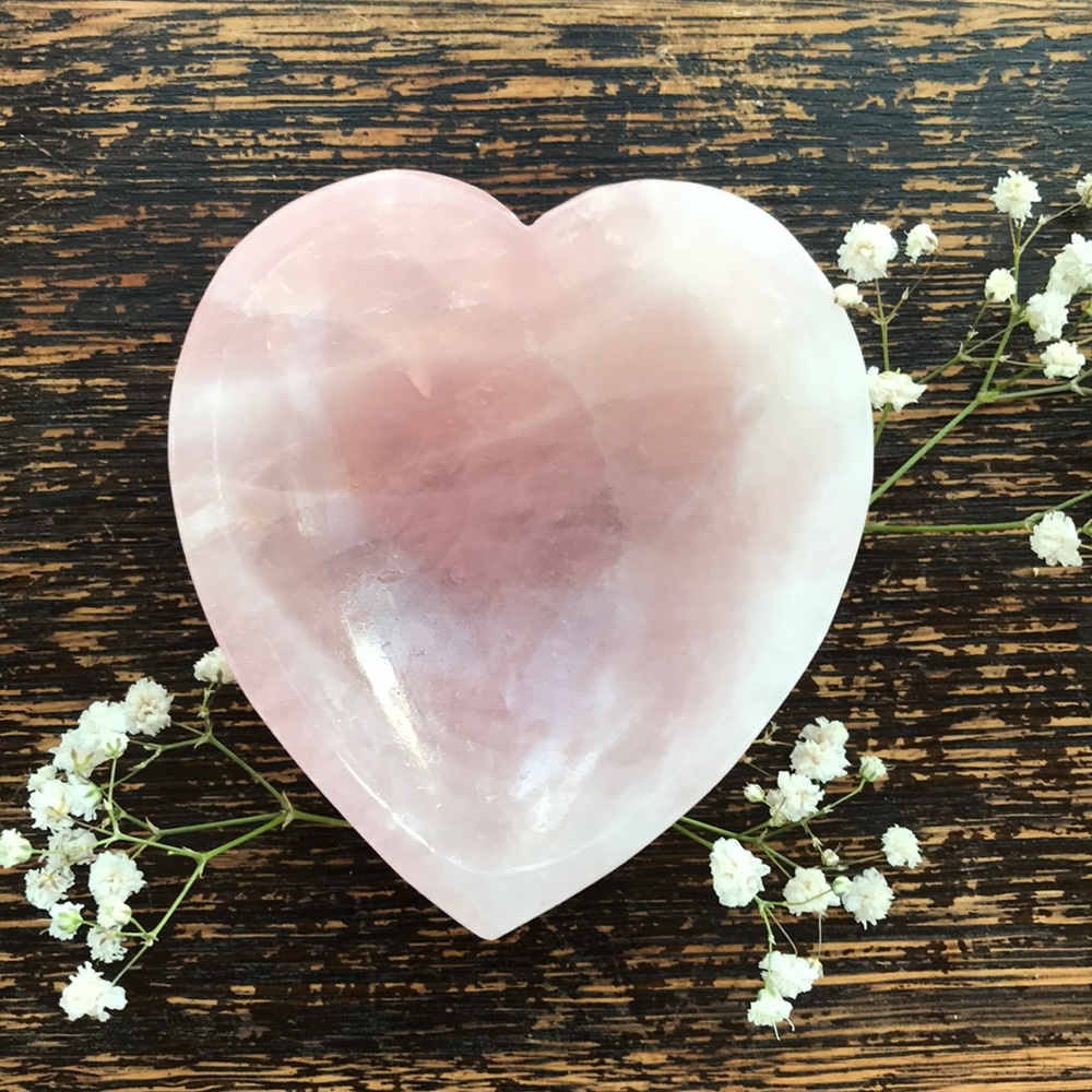 Rose Quartz Crystal Heart 💕